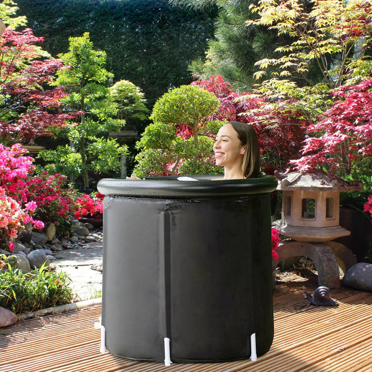 Portable Cold Plunge Tub — 97 Gal Ice Bath for Athletes