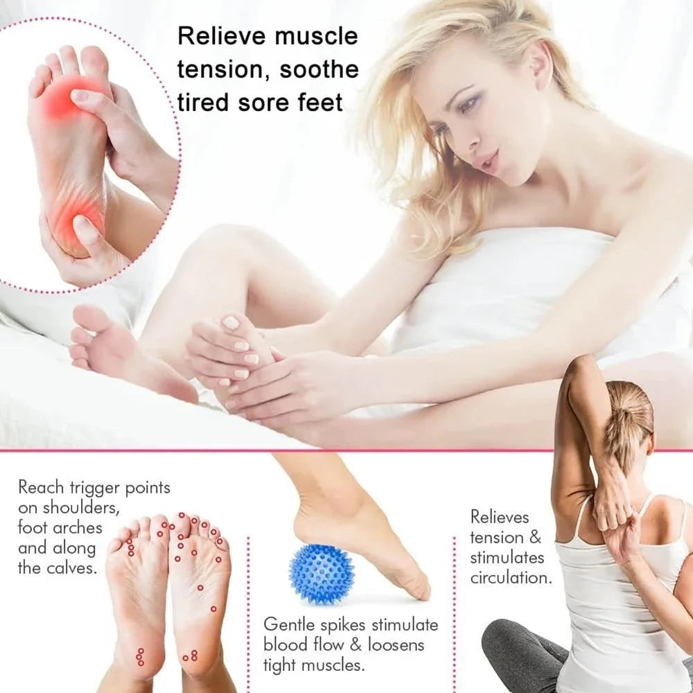 Peanut Massage Ball — Dual Trigger Point Roller for Back, Neck & Foot Relief